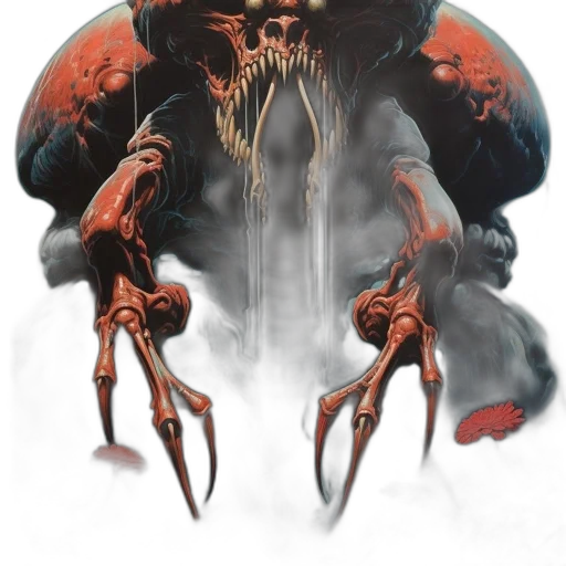 creature, mask, weapon, face transparent PNG cut-out