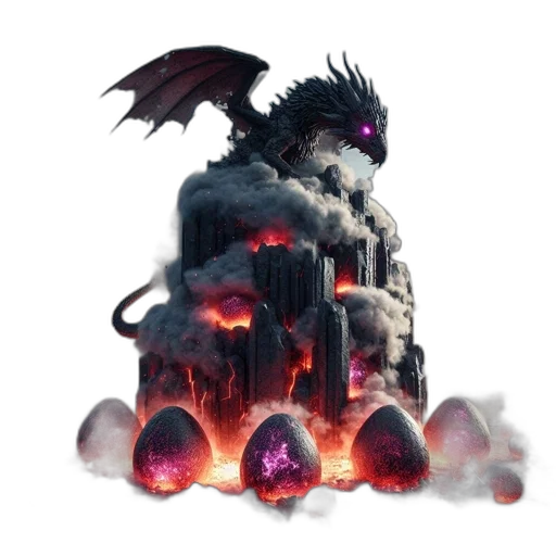 dragon, creature, concept art, fantasy art transparent PNG cut-out
