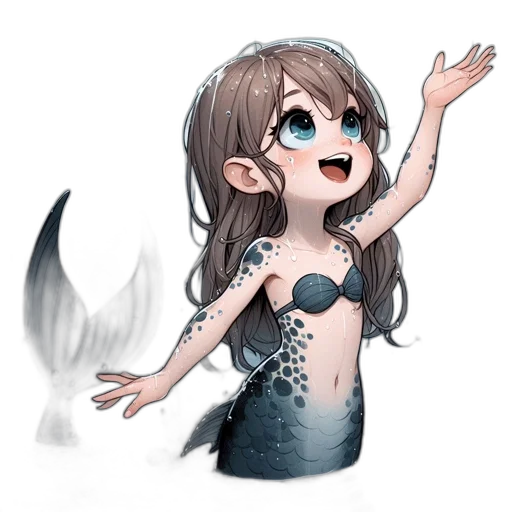 creature, dress, staff, fantasy art transparent PNG cut-out