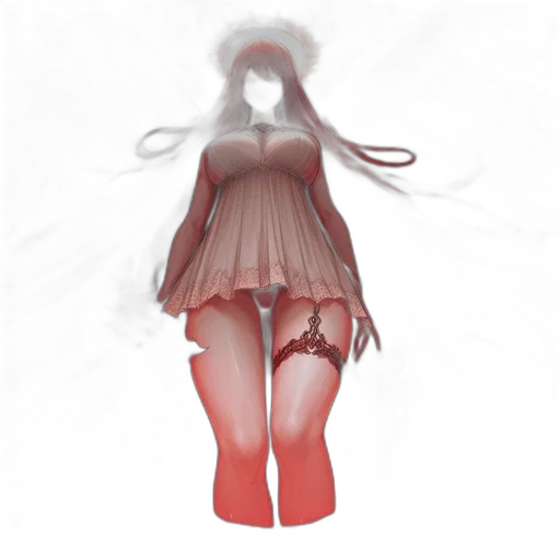 dress, mask, creature, concept art transparent PNG cut-out
