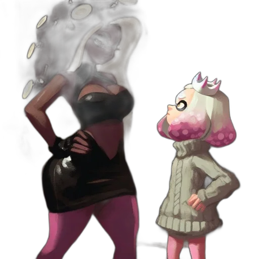 dress, mask, crown, creature transparent PNG cut-out