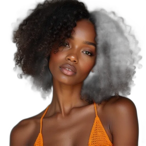 hair, jewelry, face, dress transparent PNG cut-out