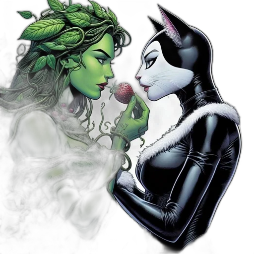 comic book art, concept art, fantasy art, green transparent PNG cut-out