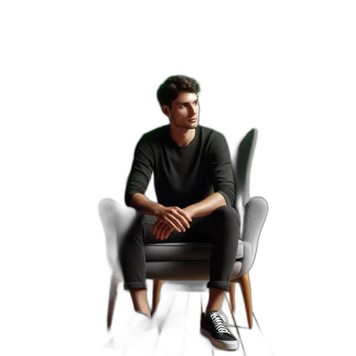 furniture, jacket, face, creature transparent PNG cut-out