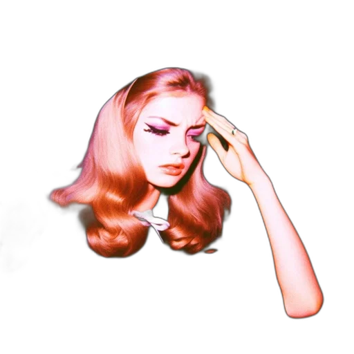 hair, face, crown, mask transparent PNG cut-out