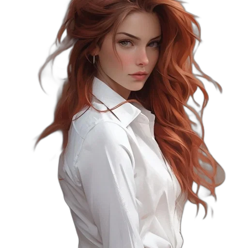 dress, face, jacket, hair transparent PNG cut-out