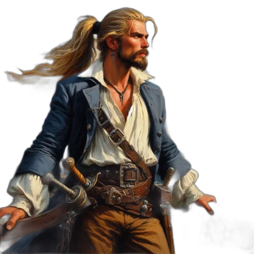 jacket, sword, fantasy art, concept art transparent PNG cut-out