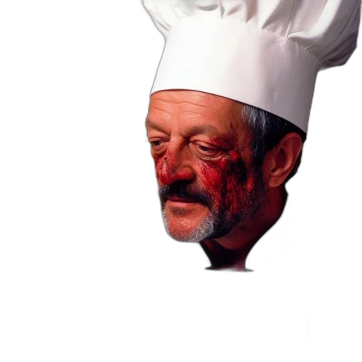 hat, face, staff, food transparent PNG cut-out