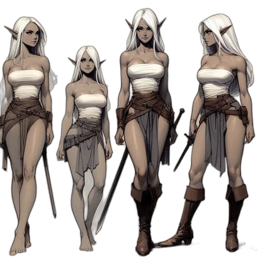 concept art, fantasy art, comic book art, pixel art transparent PNG cut-out