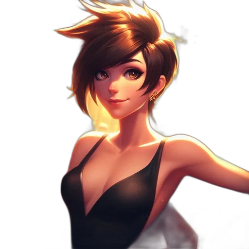 dress, face, staff, crown transparent PNG cut-out