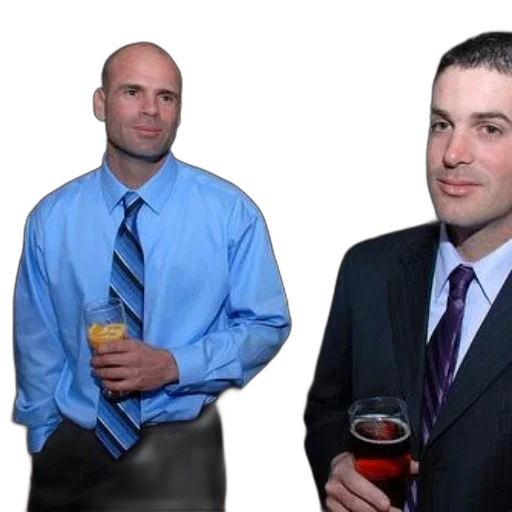 staff, 3d render, two, men transparent PNG cut-out