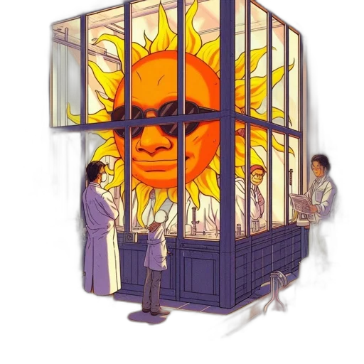 mask, umbrella, concept art, comic book art transparent PNG cut-out