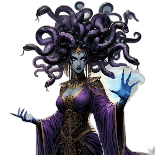 staff, mask, crown, fantasy art transparent PNG cut-out