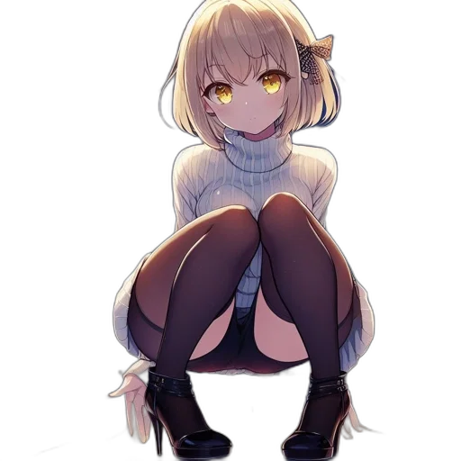 creature, dress, staff, robot transparent PNG cut-out