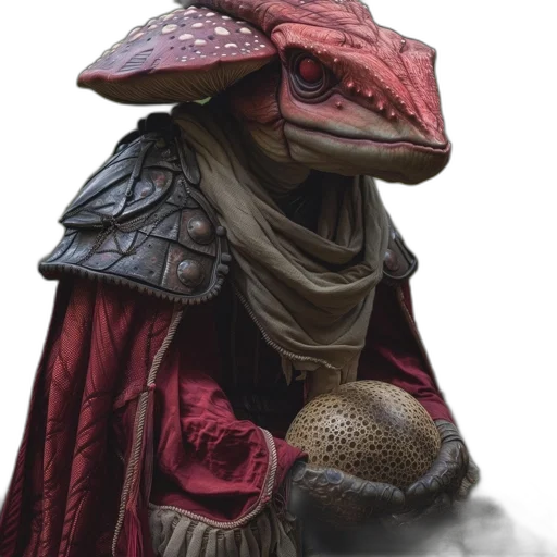 dragon, mask, hat, staff transparent PNG cut-out