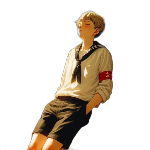 staff, weapon, jacket, photorealistic transparent PNG cut-out