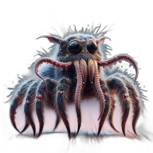 creature, animal, mask, hair transparent PNG cut-out