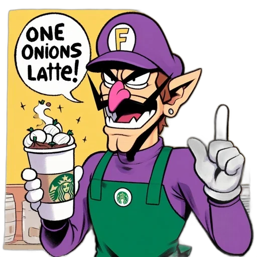 food, vaporwave, concept art, comic book art transparent PNG cut-out