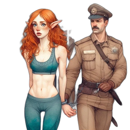 comic book art, concept art, fantasy art, cartoon transparent PNG cut-out
