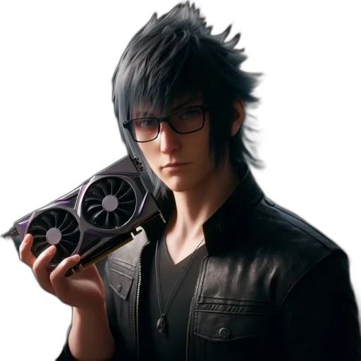 weapon, jacket, staff, photorealistic transparent PNG cut-out