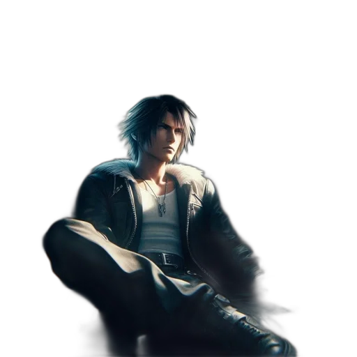 jacket, sword, weapon, face transparent PNG cut-out