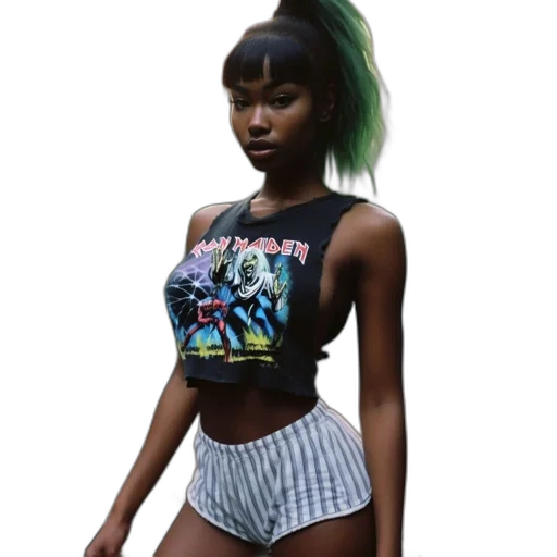dress, jacket, cyberpunk, pixel art transparent PNG cut-out