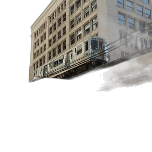 building, concept art, photorealistic, 3d render transparent PNG cut-out