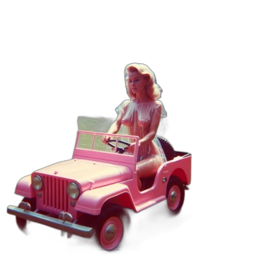 car, robot, jewelry, vaporwave transparent PNG cut-out