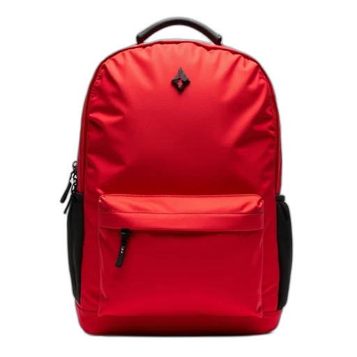 jacket, 3d render, red, backpack transparent PNG cut-out