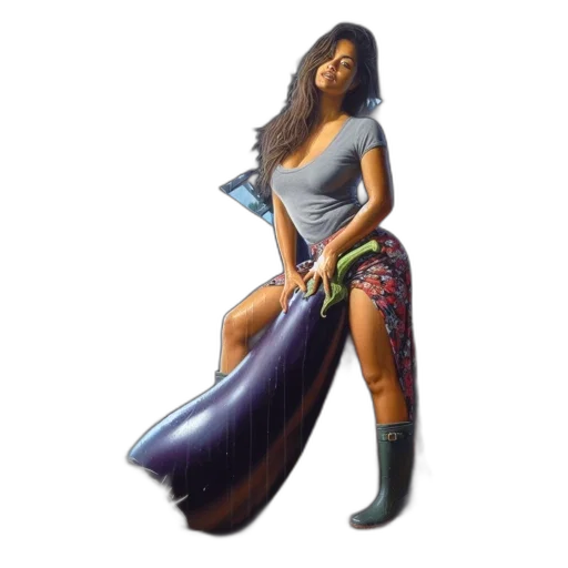 dress, staff, concept art, fantasy art transparent PNG cut-out