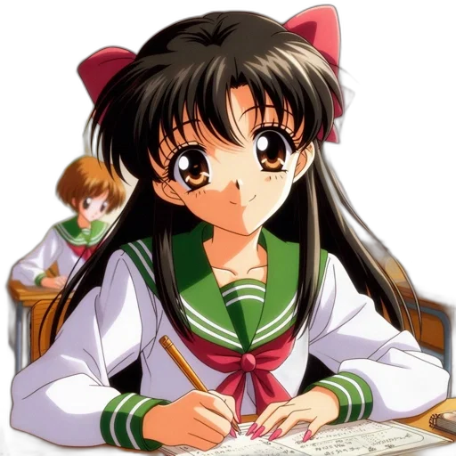 staff, anime, cartoon, pixel art transparent PNG cut-out