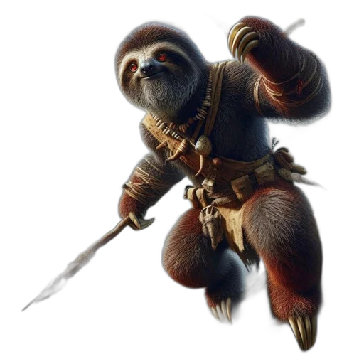 staff, animal, creature, sword transparent PNG cut-out