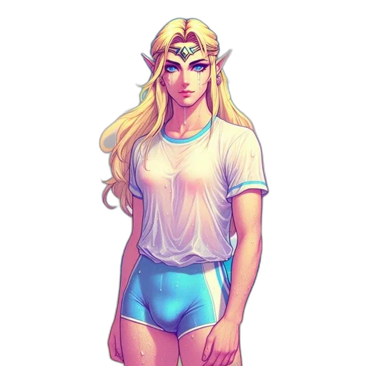 dress, pixel art, concept art, comic book art transparent PNG cut-out