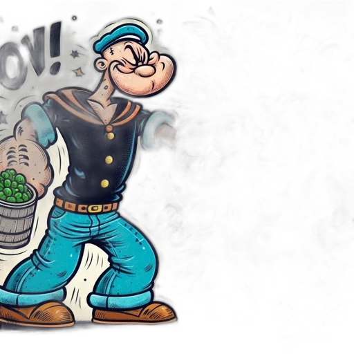 comic book art, cartoon, concept art, 3d render transparent PNG cut-out