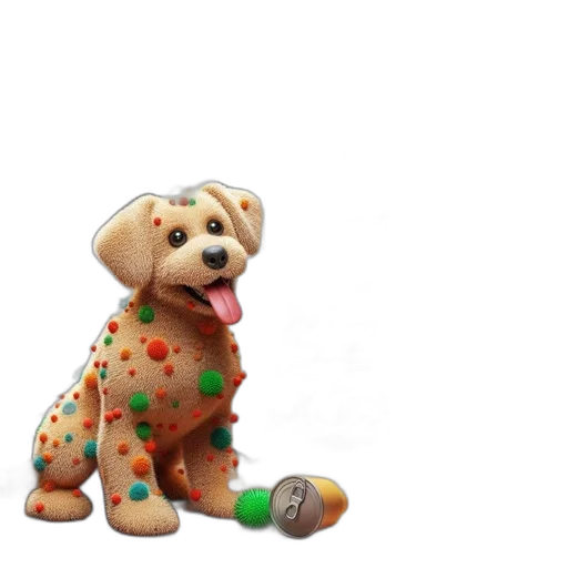 animal, staff, 3d render, photorealistic transparent PNG cut-out