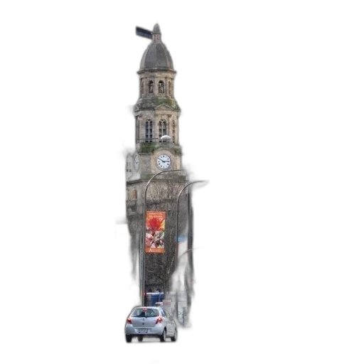 building, car, 3d render, concept art transparent PNG cut-out