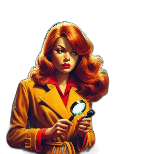 jacket, staff, face, hair transparent PNG cut-out