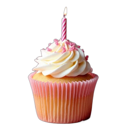 food, happy, birthday, cupcake transparent PNG cut-out