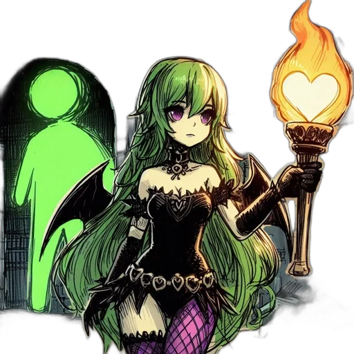 staff, mask, fantasy art, pixel art transparent PNG cut-out