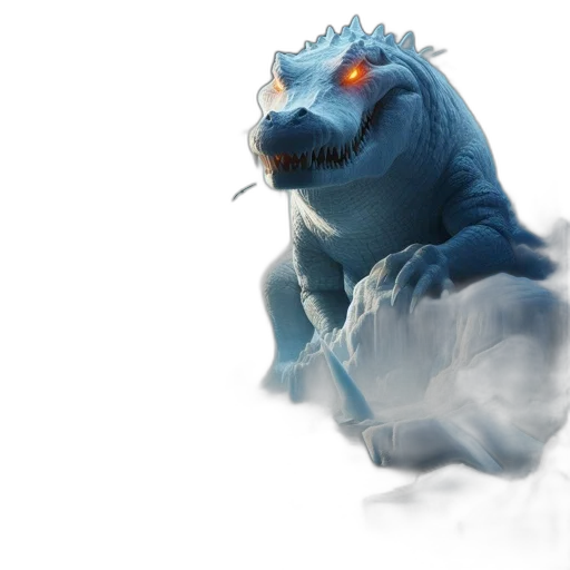 dragon, creature, staff, animal transparent PNG cut-out
