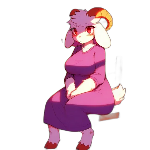 dress, staff, creature, animal transparent PNG cut-out