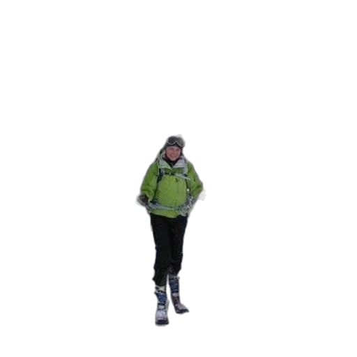 jacket, staff, hat, creature transparent PNG cut-out