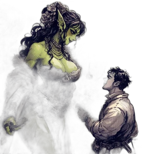 concept art, comic book art, fantasy art, watercolor transparent PNG cut-out
