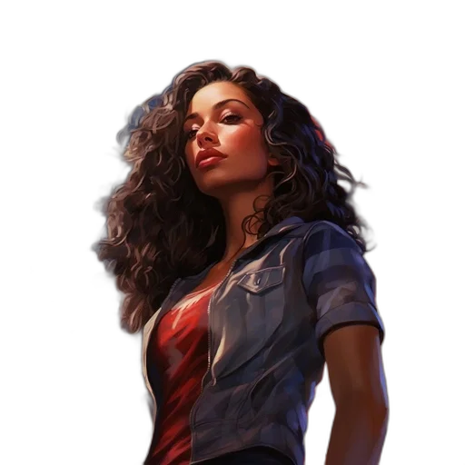 comic book art, concept art, fantasy art, photorealistic transparent PNG cut-out