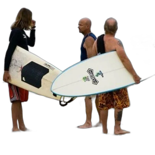 beach, underwater, three, surfers transparent PNG cut-out