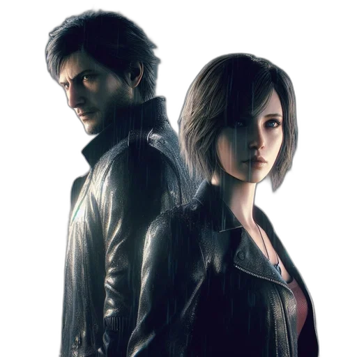 jacket, concept art, two, individuals transparent PNG cut-out