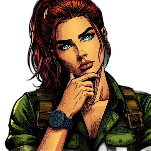 comic book art, pixel art, concept art, cartoon transparent PNG cut-out