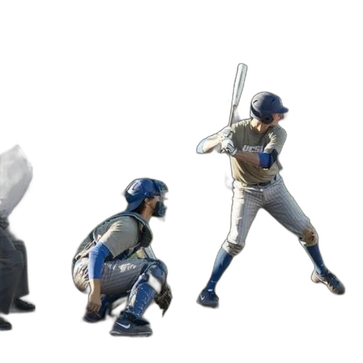 concept art, 3d render, baseball, player transparent PNG cut-out