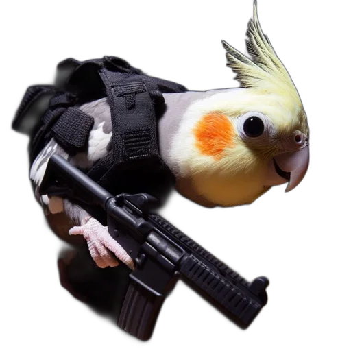 weapon, animal, staff, creature transparent PNG cut-out