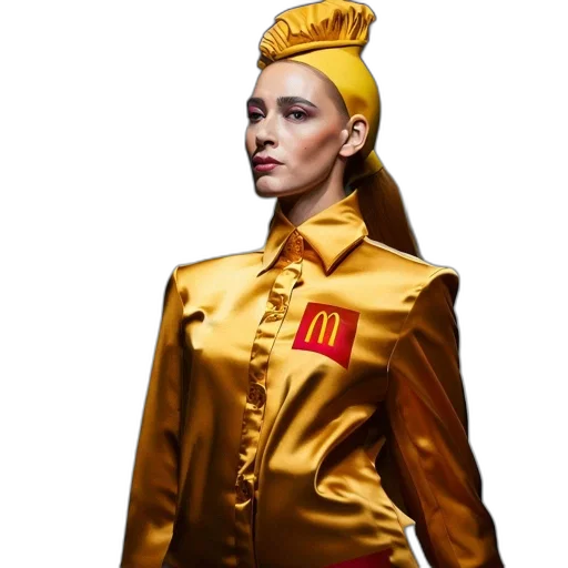 jacket, crown, staff, robot transparent PNG cut-out